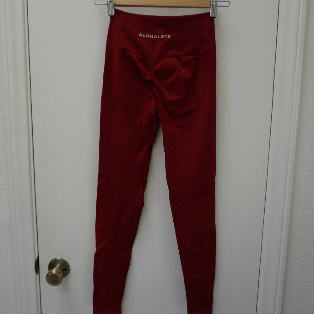 Alphalete Amplify Leggings Deep Red